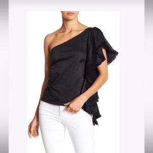 Zac Zac Posen Blouse Kathleen NWT Size 14 color black
